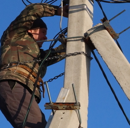 Реконструкция воздушных электросетей.